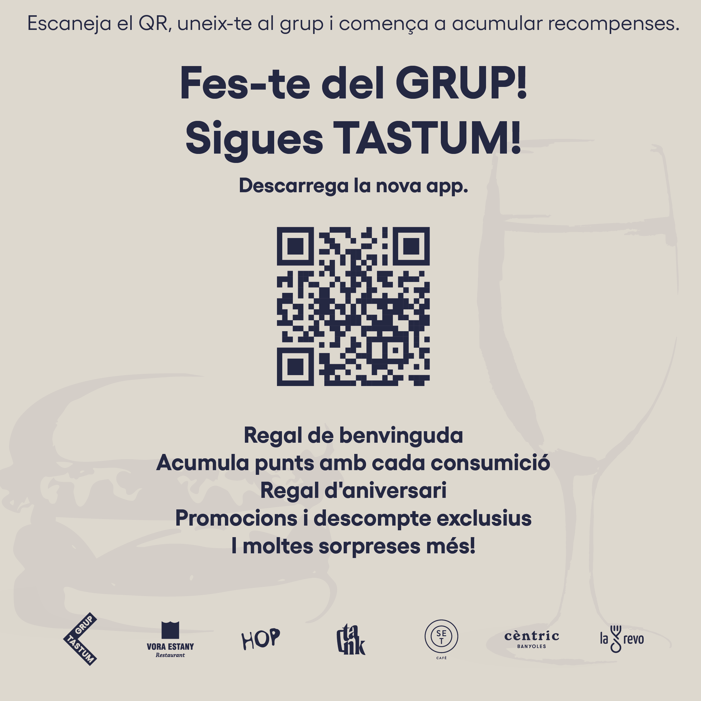 app, grup tastum, recompenses, banyoles, restaurant banyoles, gastronomia banyoles, menjar de sempre